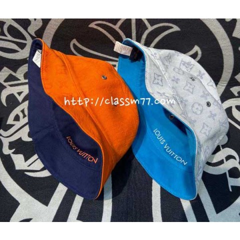 루이비통 24 한정판 양면 버킷햇 모자 D1511