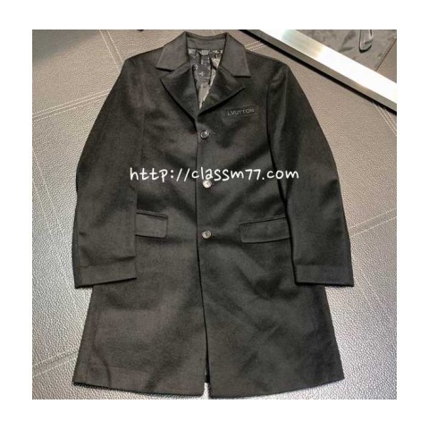 루이비통 24 한정판 양털 긴팔 정장 코트 A6636