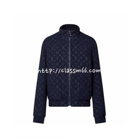 루이비통 24 한정판 울 크림 양털 긴팔 자켓 A6772