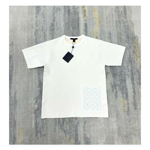 루이비통 24 한정판 모노그램 포켓 니트 티셔츠 A6847