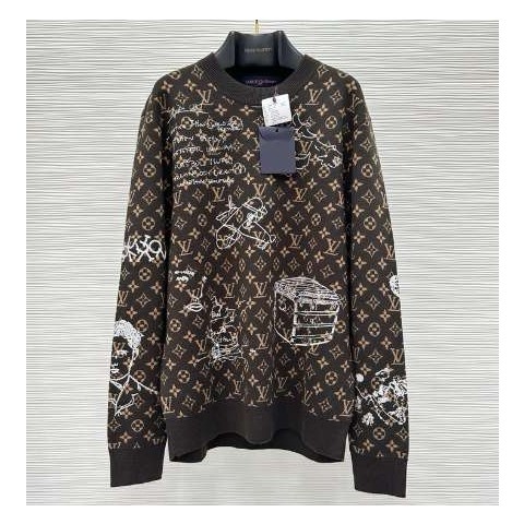 루이비통 24 한정판 두들스 모노그램 자카드 니트 A6850