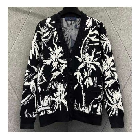 루이비통 24 한정판 씨슬 자카드 가디건 A6852