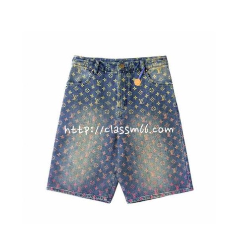 루이비통 24 한정판 청바지 반바지 A6870