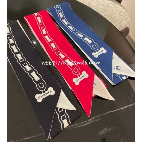 샤넬 24 한정판 방도 스카프 D1604