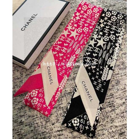 샤넬 24 한정판 방도 스카프 D1606
