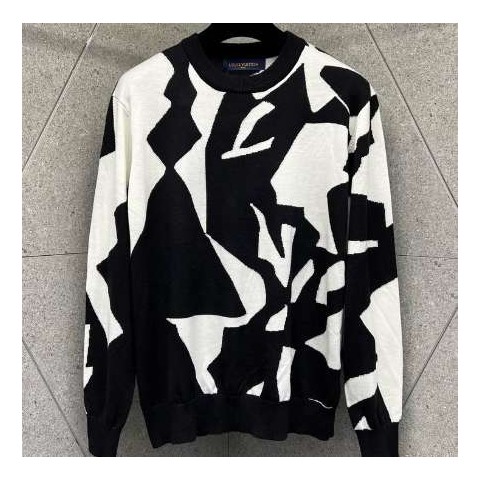루이비통 24 한정판 앱스트랙트 하운드투스 크루넥 스웨터 A6996