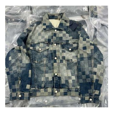 루이비통 24 한정판 다미에 카모플라쥬 데님 자켓 A7001