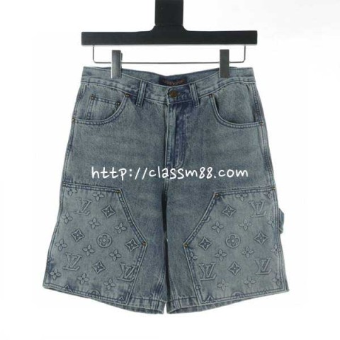 루이비통 24 한정판 청바지 반바지 A7022