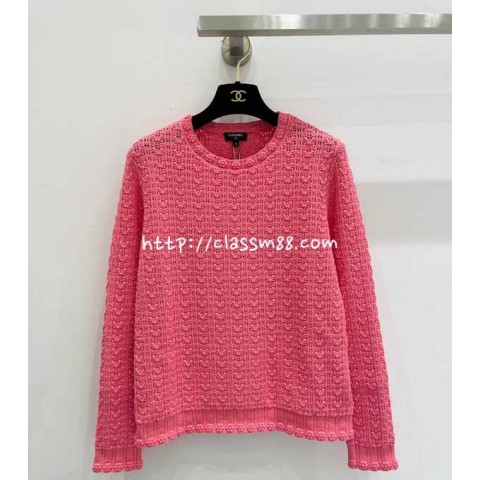 샤넬 24 한정판 긴팔 니트 A7161