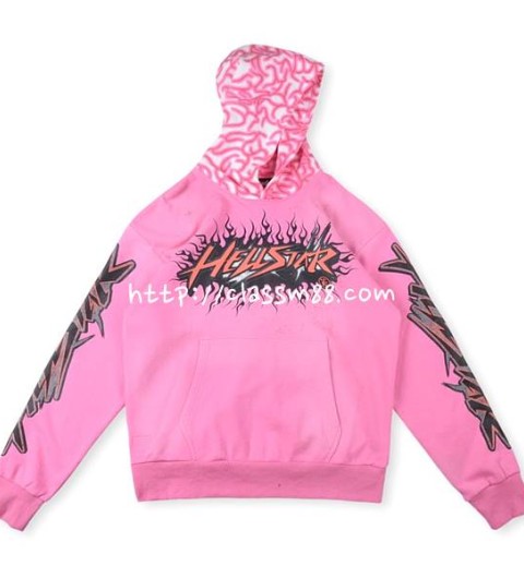 Hellstar Studios 24 한정판 brainwashed hoodie with brain 남여공용 긴팔 후드 티셔츠 A7325