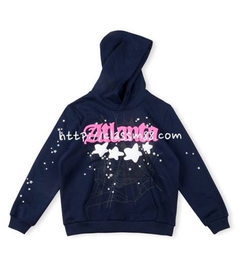 Sp5der 24 한정판 555555 Atlanta Hoodie 아동 긴팔 후드 티셔츠 A7336