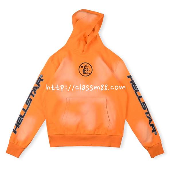 Hellstar Studios 24 한정판 brain washed hoodie with brain 긴팔 후드 티셔츠 A7438