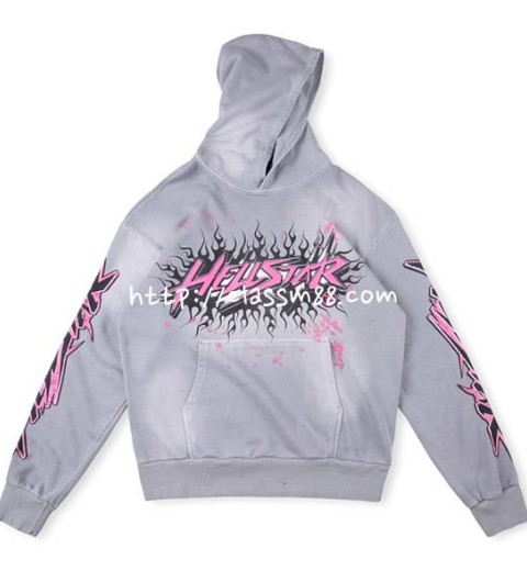 Hellstar Studios 24 한정판 brainwashed hoodie with brain 긴팔 후드 티셔츠 A7443