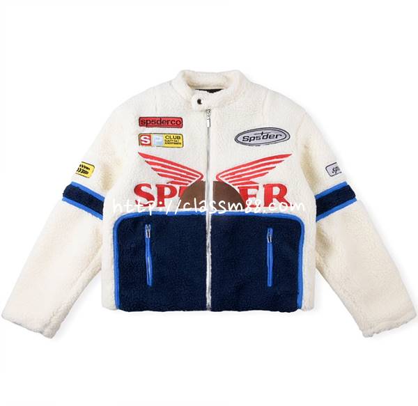 Sp5der 24 한정판 worldwide 555555 Hunters Sherpa Jacket 긴팔 자켓 A7450