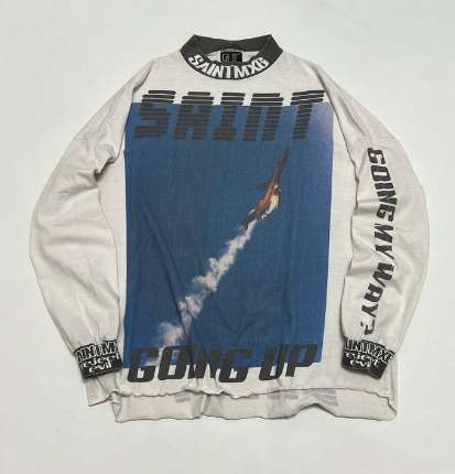 세인트 미카엘 Saint Michael 24 한정판 SAINT GOING UP 롱슬리브 티셔츠 A7542