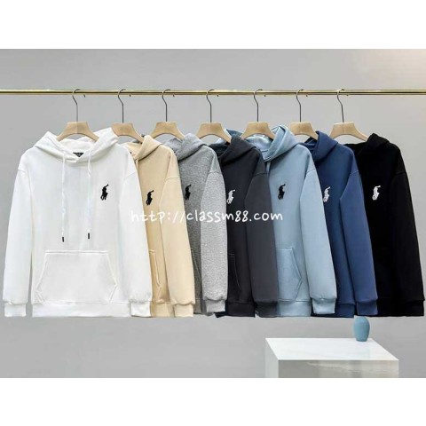 Ralph Lauren Polo 랄프로렌 폴로 24 한정판 남여공용 긴팔 후드 티셔츠 A7605