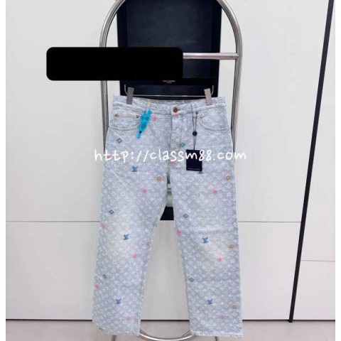 루이비통 24 한정판 청바지 긴바지 A7657