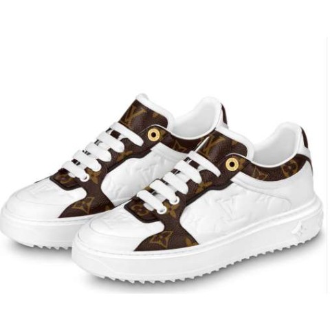 루이비통 24 한정판 스니커즈 타임아웃 트레이너 모노그램 캔버스 운동화 1AAWFZ B2118