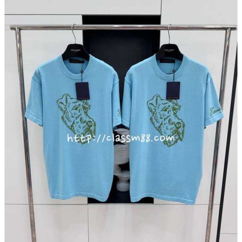 루이비통 24 한정판 반팔 니트 A7683