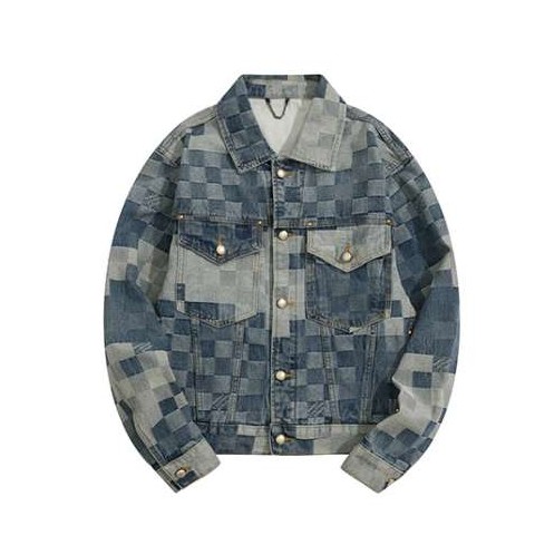 루이비통 24 한정판 다미에 클래식 데님 자켓 A7763