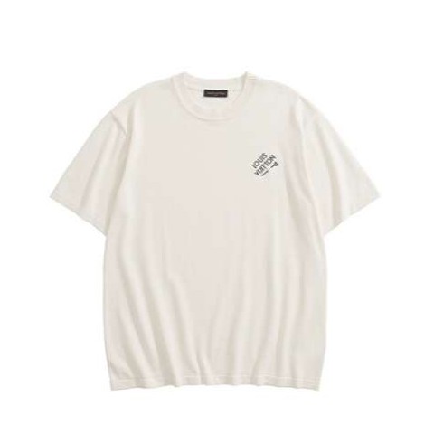 루이비통 24 한정판 시그니처 쇼트 슬리브 코튼 크루넥 A7908