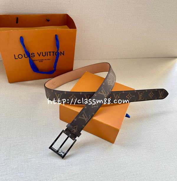루이비통 24 한정판 3.4cm Monogram 벨트 F601