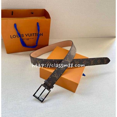 루이비통 24 한정판 3.4cm Monogram 벨트 F601