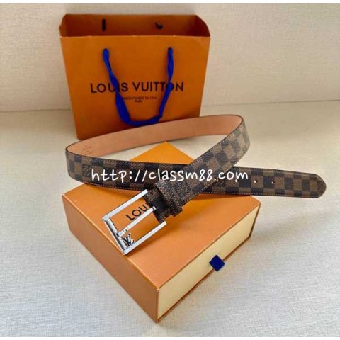 루이비통 24 한정판 3.4cm Monogram 벨트 F602