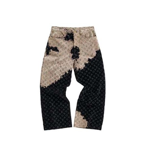 루이비통 24 한정판 모노그램 데님 팬츠 A8011