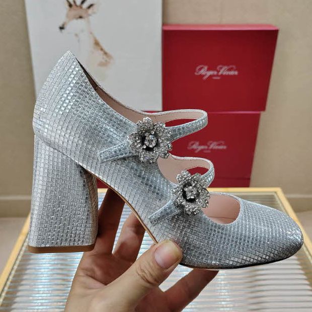 로저비비에 24 한정판 2.5cm/8.5cm 여성 하이힐 B2294