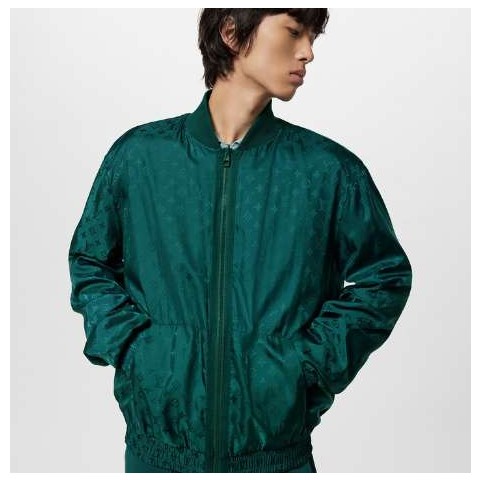 루이비통 24 한정판 모노그램 리버서블 코튼 보머 재킷 1AF718 A8200