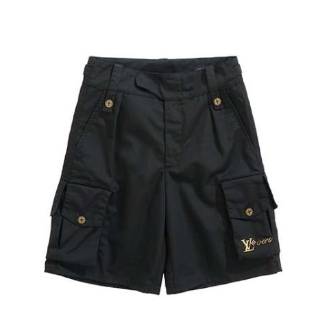 루이비통 24 한정판 남여공용 로고 패치 카고 버뮤다 팬츠 A8228