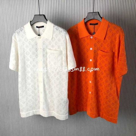 루이비통 24 한정판 남여공용 반팔 니트 A8277