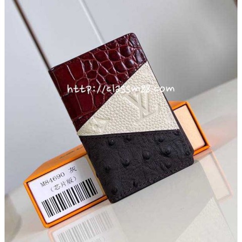 루이비통 24 한정판 M84690 Monogram Eclipse 반지갑 E373