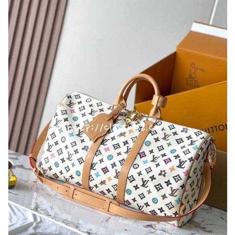 루이비통 24 한정판 M25233 YK Keepall 여행 가방 C2521