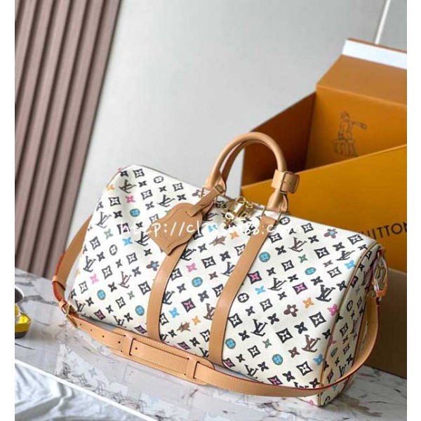 루이비통 24 한정판 M25233 YK Keepall 여행 가방 C2521