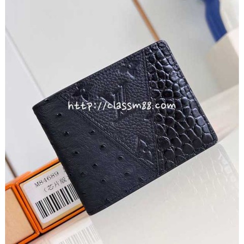 루이비통 24 한정판 M84689 Monogram 소가죽 카프스킨 반지갑 E379