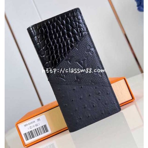 루이비통 24 한정판 M84668 Monogram 소가죽 카프스킨 장지갑 E380
