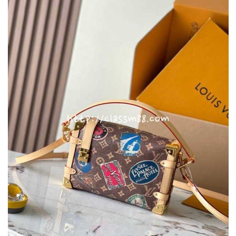 루이비통 24 한정판 M47085 Side Trunk 크로스백 가방 C2561