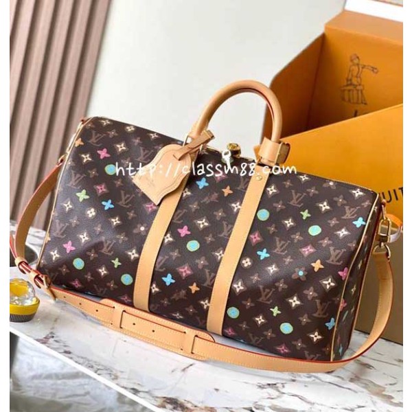 루이비통 24 한정판 M25234 YK Keepall 여행 가방 C2574