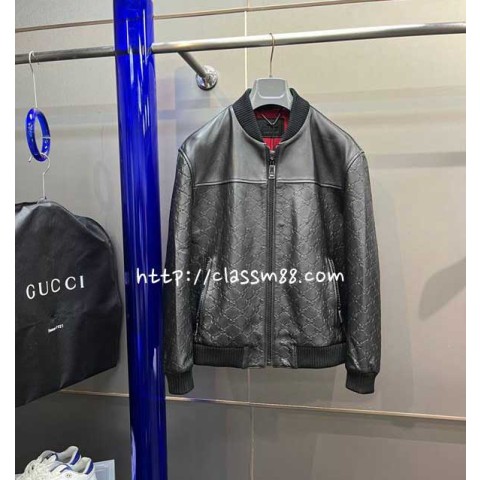 구찌 24 한정판 XK36803 양가죽 램스킨 긴팔 자켓 A8700