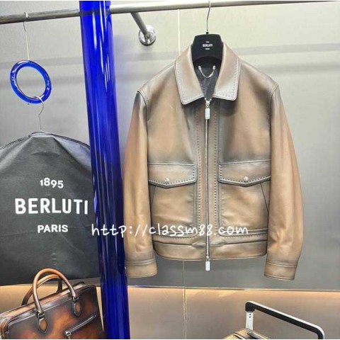 벨루티 24 한정판 AG21817 양가죽 램스킨 긴팔 자켓 A8716
