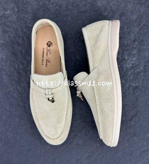 로로피아나 Loro Piana 24 한정판 Summer Walk 소가죽 카프스킨 남여공용 신발 B3132