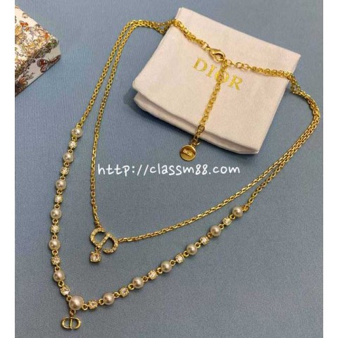 디올 24 한정판 Petit CD Treasure 목걸이 D1920