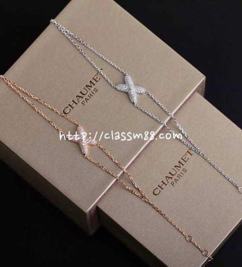 CHAUMET 24 한정판 Jeux de Liens 팔찌 D1988