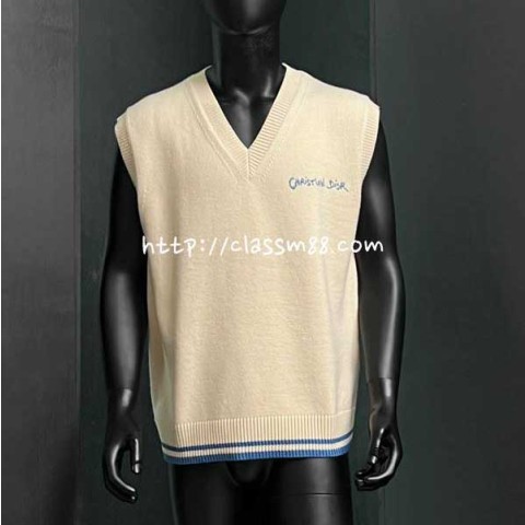 디올 24 한정판 양털 민소매 니트 A8798