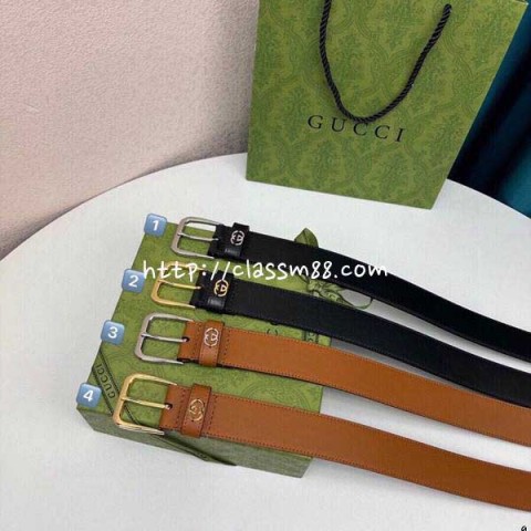 구찌 24 한정판 3.5cm 벨트 F702