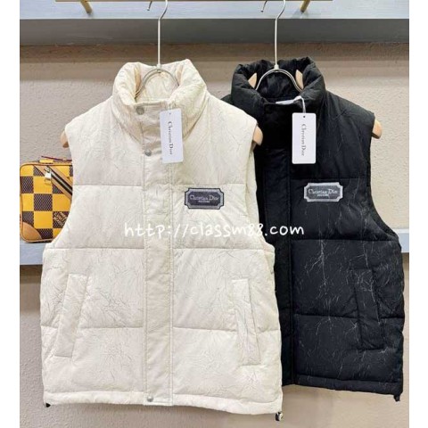 디올 24 한정판 민소매 패딩 조끼 자켓 A9175