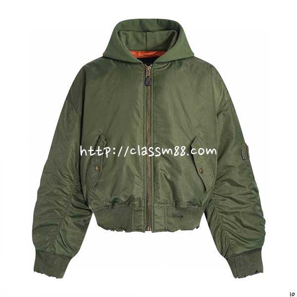 발렌시아가 24 한정판 Bomber Jacket 긴팔 후드 자켓 A9257