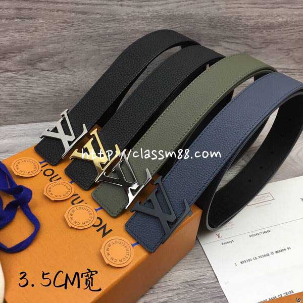 루이비통 24 한정판 소가죽 카프스킨 3.5cm 벨트 F742